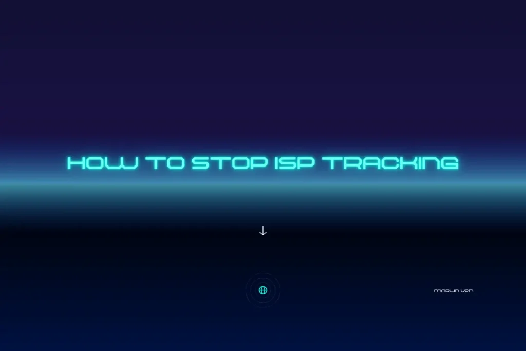 How to Stop ISP Tracking – Title text on a simple background for an internet privacy guide.